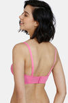Zivame Beautiful Basics Padded Wired 3/4th Coverage Strapless Bra - Ibis Rose — thumbnail 4